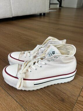 Victoria Womenʼs Size EU38 Platform Canvas High Top Shoes